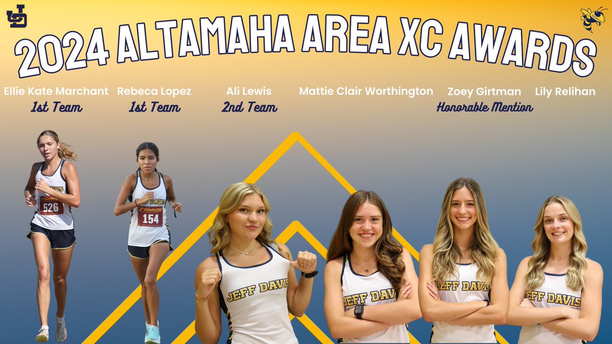 Jeff Davis XC (@jeffdavis_xc) on Twitter photo Congrats to our JDXC Runners who were named to the Altamaha Area XC Team!
Coach Wood was also named Girls Coach of the Year.
Full list of Awards can be found here...
docs.google.com/document/d/18t… Congrats to our JDXC Runners who were named to the Altamaha Area XC Team!
Coach Wood was also named Girls Coach of the Year.
Full list of Awards can be found here...
docs.google.com/document/d/18t…