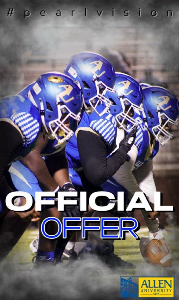 Moses J Jenkins jr. (@mjenk70) on Twitter photo Blessed to receive an offer from Allen University!! <a href="/HBFATHLETES/">Darel Strong ΩΨΦ</a> <a href="/DarrellStrongHC/">Darrell Strong</a> <a href="/PHSColonelsFB/">Plantation Football</a> <a href="/CoachMcRae77/">CoachTez</a> Blessed to receive an offer from Allen University!! <a href="/HBFATHLETES/">Darel Strong ΩΨΦ</a> <a href="/DarrellStrongHC/">Darrell Strong</a> <a href="/PHSColonelsFB/">Plantation Football</a> <a href="/CoachMcRae77/">CoachTez</a>