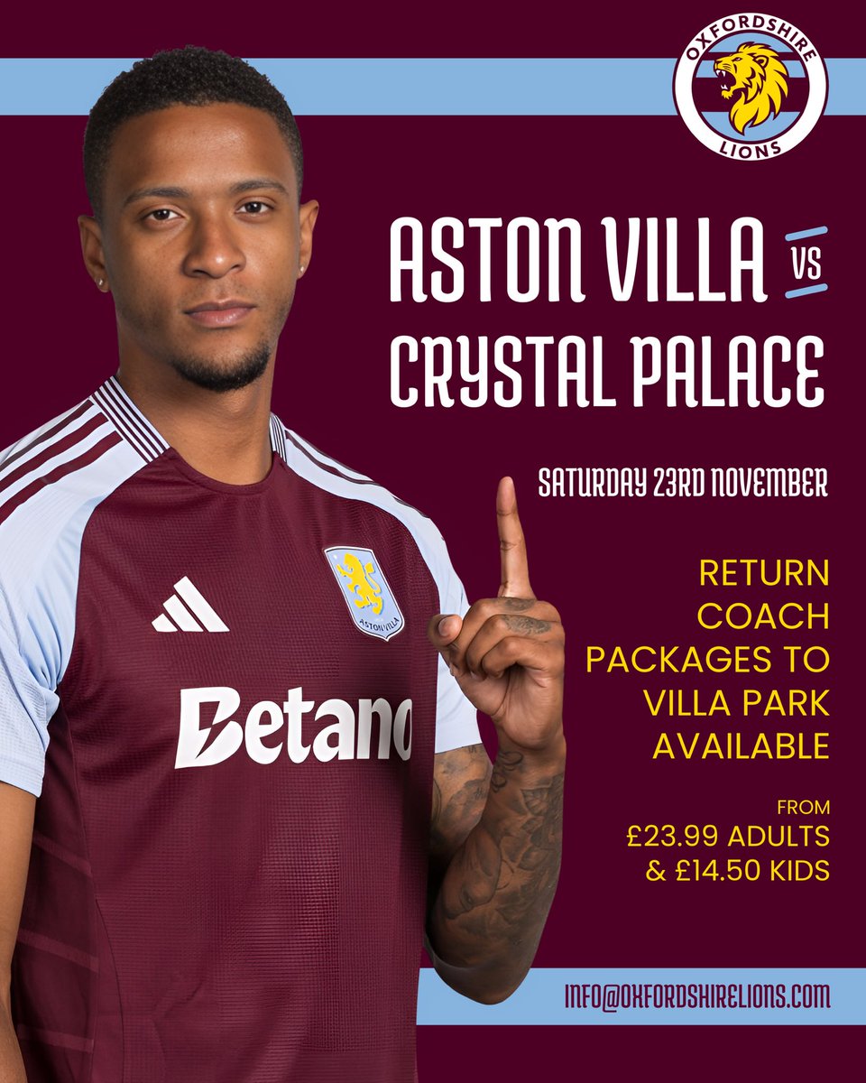 Aston Villa Supporters Club Oxfordshire Lions 💜🦁 (@avfc_ox_lions ...