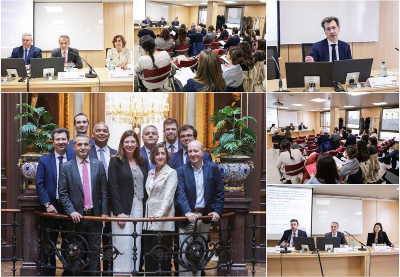 ArbitralTab's tweet photo. Pesentada per @MunneFrederic, president d’ @ArbitralTab i diputat de l’@ICABarcelona , @guerrerorocca , professor @FIU  i @LegarretaMarta , Pres. de la secció de Dret Civil, avui s’ha celebrat a l’@ICABarcelona la I Jornada FIU sobre arbitratge internacional https://t.co/gOj5FhHOjz