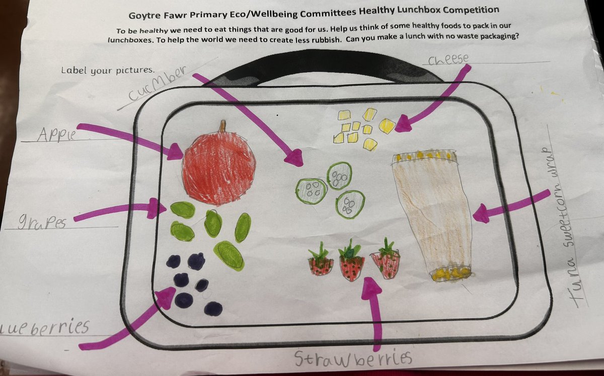 Eco @ Goytre Fawr Primary (@goytreeco) on Twitter photo Congratulations to the winners of our healthy lunchbox competition! Judged by the Eco & Wellbeing committees to have the most balanced lunch with least packaging. A super example to set for the whole school. <a href="/GoytreFawr/">Goytre Fawr Primary</a> <a href="/EcoSchoolsWales/">Eco-Schools Wales</a> <a href="/HazelClatworthy/">Hazel Clatworthy</a> #healthylunchbox Congratulations to the winners of our healthy lunchbox competition! Judged by the Eco & Wellbeing committees to have the most balanced lunch with least packaging. A super example to set for the whole school. <a href="/GoytreFawr/">Goytre Fawr Primary</a> <a href="/EcoSchoolsWales/">Eco-Schools Wales</a> <a href="/HazelClatworthy/">Hazel Clatworthy</a> #healthylunchbox