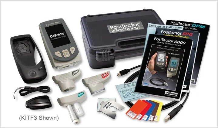 The PosiTector inspection kits offer a complete solution with a PosiTector gage body and three probes for coating thickness, environmental, and surface profile measurements. Learn more on our website! 1l.ink/M7NC4RM