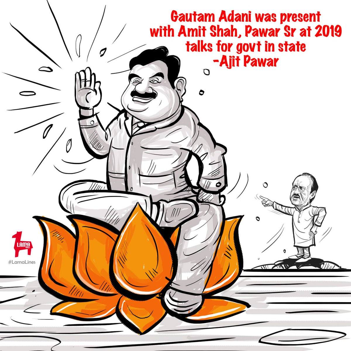 LamaLines's tweet photo. Gautam #adani a capitalist decides who to sit in the ruling power in India

#LamaLines #BJP https://t.co/3Smsl37LlS