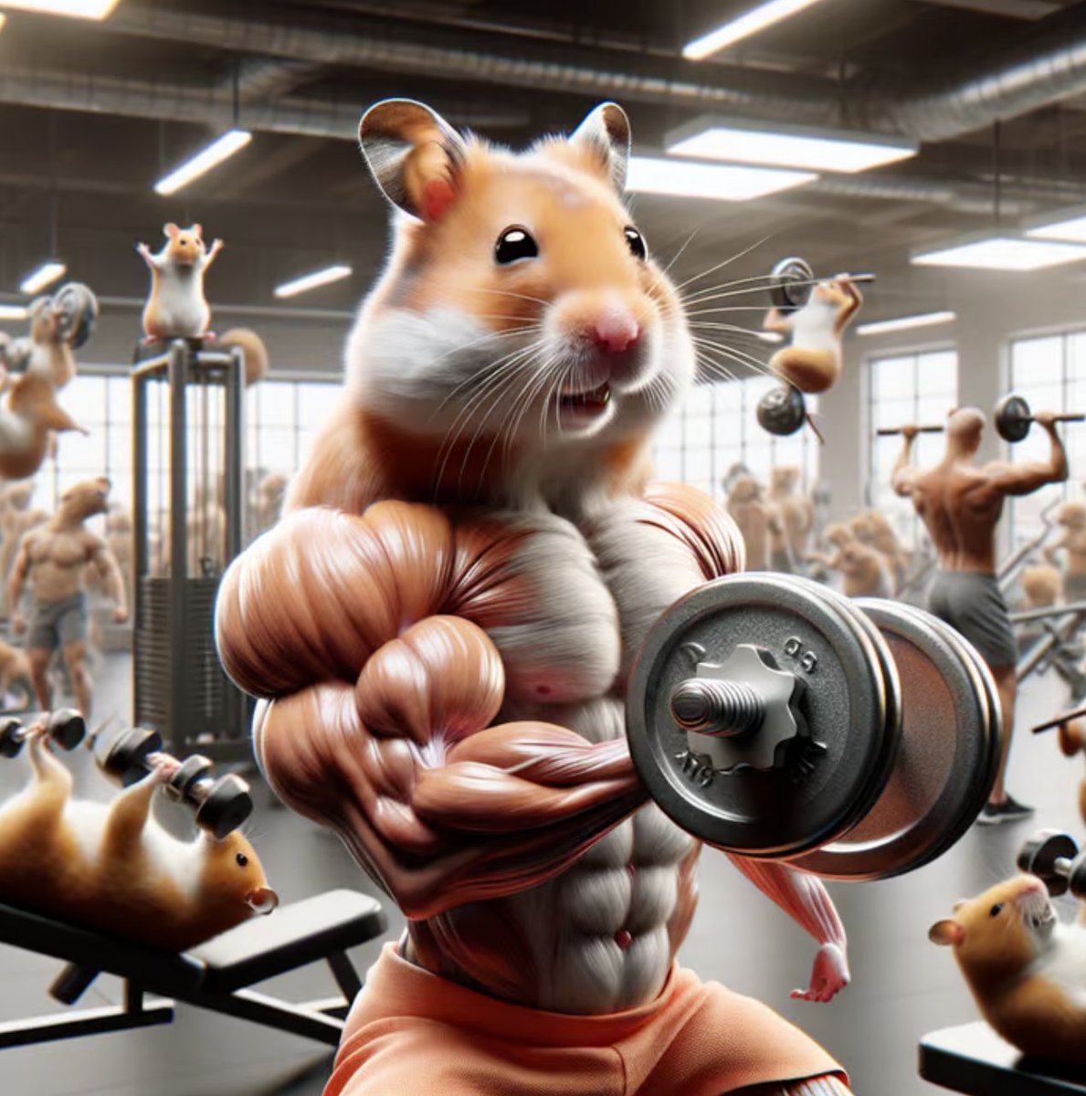 HamsterGymClub's tweet photo. WE ARE UP 191% since getting in the gym! Preparing for Hamsterfightclub. Fights tomorrow night..... Who's ready?

#SOL #ETH #ELON #ElonMusk #Crypto #100xGems #HFC #MOON #hamster #Fight #Club 

C1HfEethevRv2Xi22EcxzHTYc9t94f7meWqTXH5zS8DU https://t.co/XF5o9GRZtr