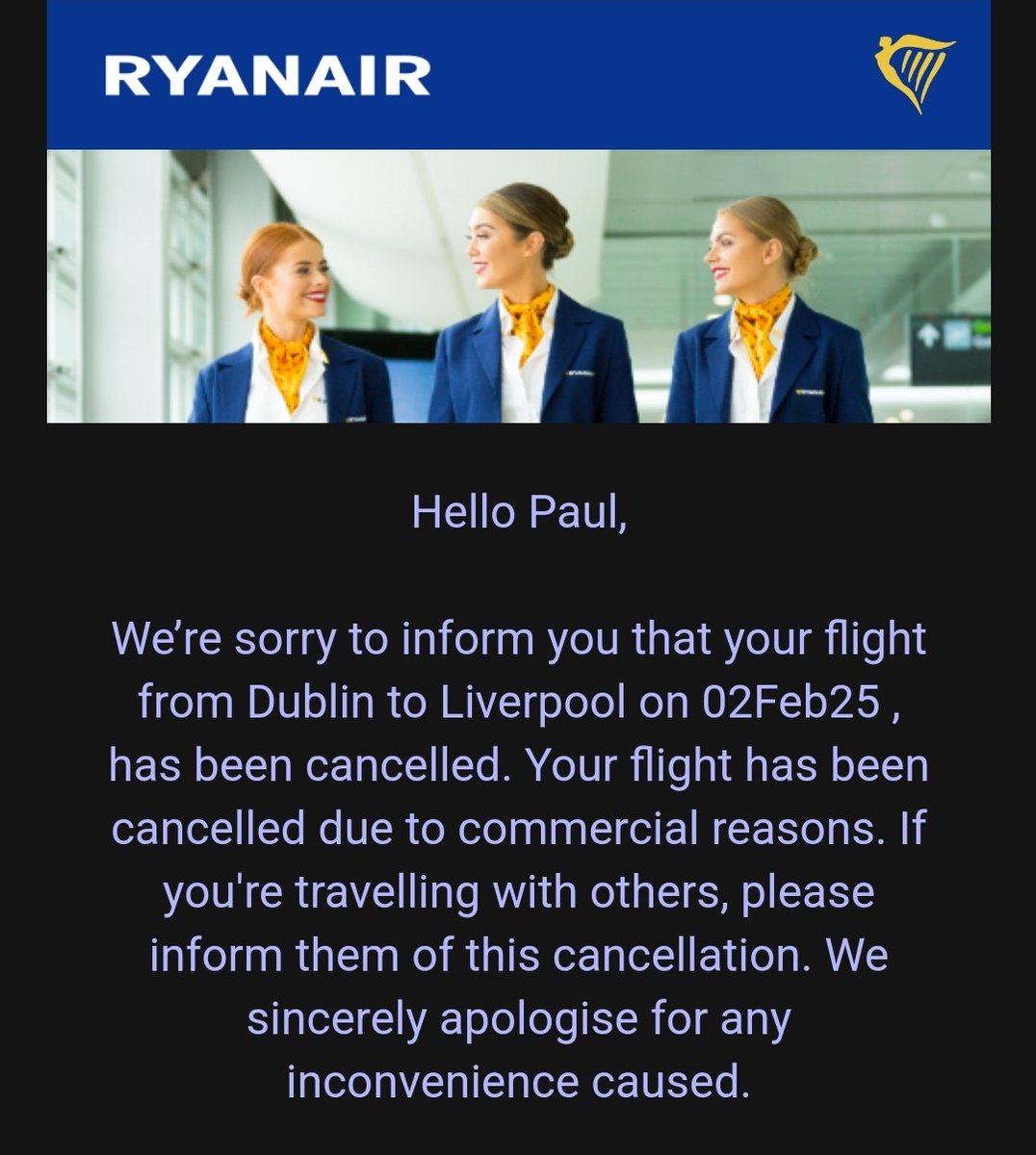 paulthatisall's tweet photo. @Ryanair you absolute retards!
#alwayshit #cheaperwithaerlingusanyway https://t.co/j7SoLzeFwe