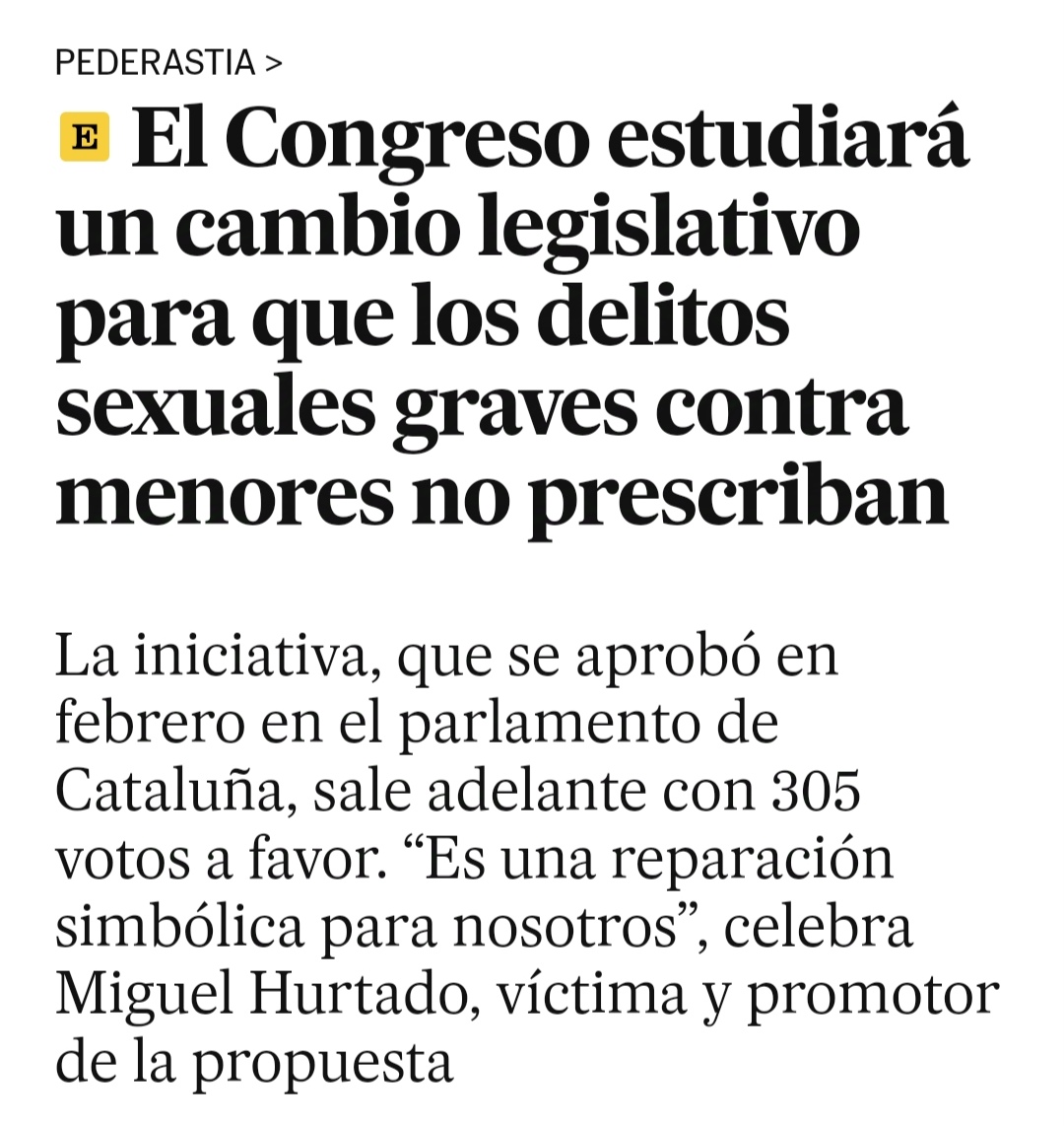 CristianBilba12's tweet photo. Cambio legislativo para que los casos de pederastia no prescriban: ¡BIEN!

305 votos a favor. Solo un grupo no lo hizo: VoX.

Luego se llenan la boca con que los niños no se tocan. Que cada cual saque sus conclusiones. https://t.co/0JOFKWypZb