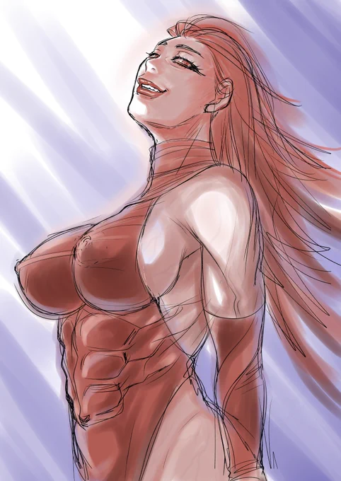 フェアリーチェアを繰り出すエロ可愛いレスラーの絵を依頼されてるんだけど小本田的にはもっとこう…………ヴィランみたいな怖えベテランのイメージがあるw 