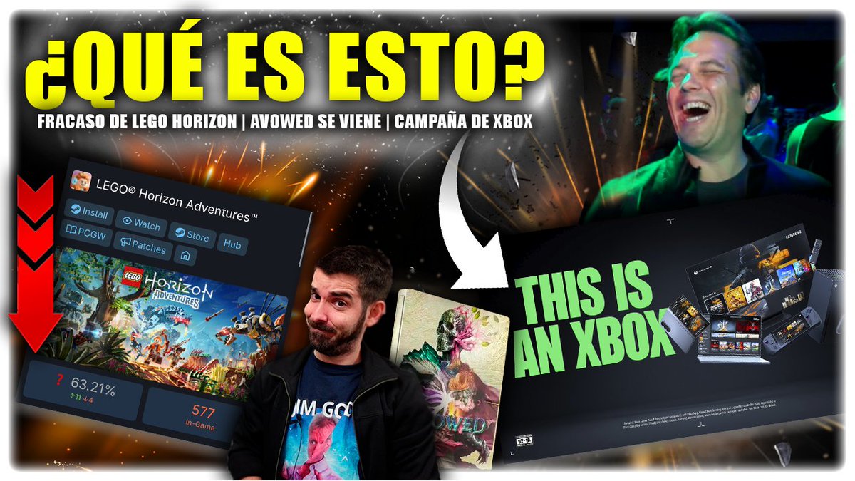 semonster66's tweet photo. ⚠️NUEVO VÍDEO⚠️
🎮 OFICIAL: la nueva Xbox + Avowed EN CAMINO | Sony FRACASA con Horizon
-----------
✅ Vídeo: https://t.co/v1Odvmr3N6
-----------
#Videojuegos #Xbox #Sony #PS5Pro #Micrososft #gamepass #LEGOHorizonAdventures #Avowed #Activision #Obsidian #FelizViernes #steam https://t.co/On9yMEjwFC