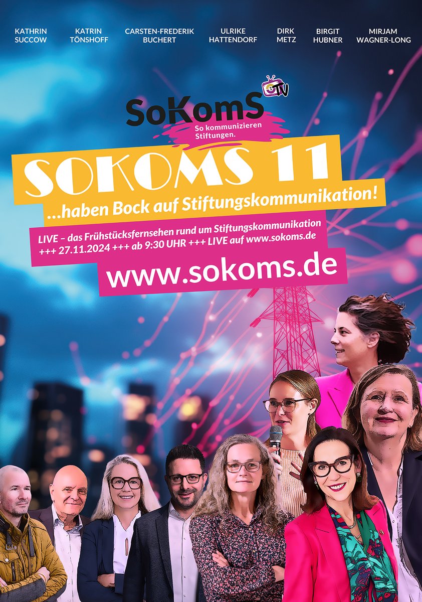 Warum ist Stiftungskommunikation so wichtig? Weil Stiftungshandeln viel sichtbarer werden muss, jede Stiftung muss zeigen, dass sie etwas bewegt. Daher reden und diskutieren wir über #Stiftungskommunikation, und vor allem das how to: sokoms.de #sokoms