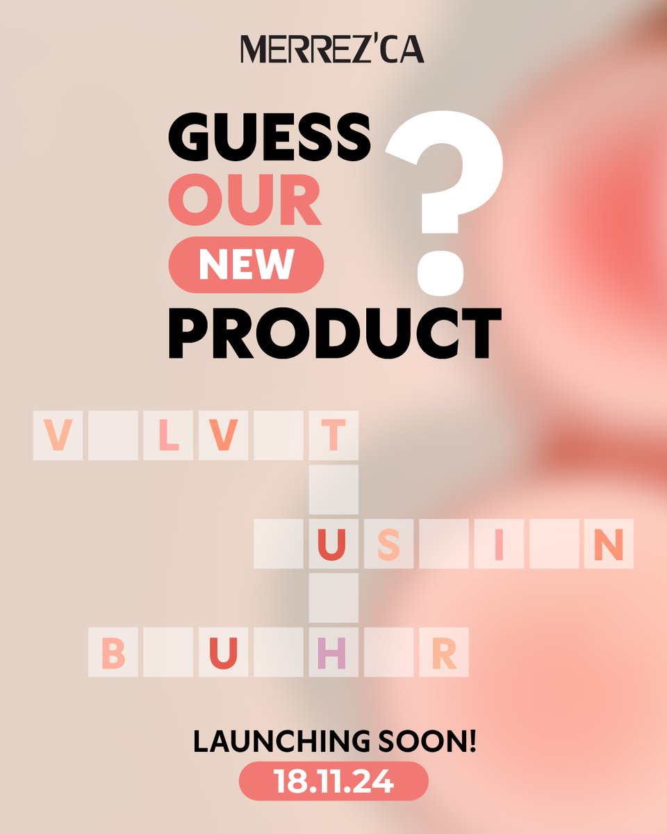 merrezca_office's tweet image. Crossword Time⏰
ไอเทมใหม่ตัวถัดไปจะเป็นอะไรน้าา
มาทายกันค่ะ🙈

ใครรู้แล้ว Comment บอกหน่อยจ้าา

#Merrezca #EverdayWithMerrezca