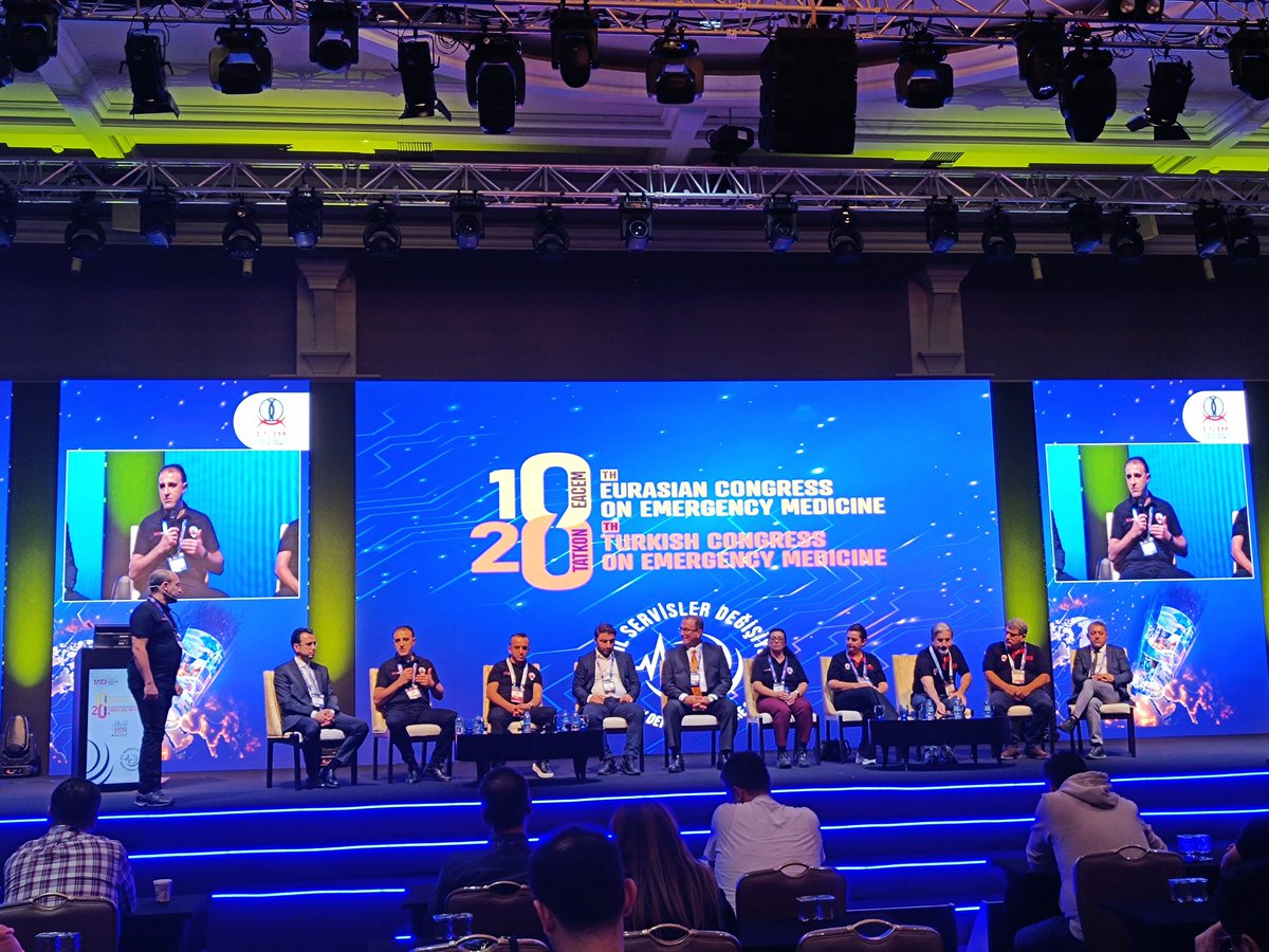 EACEM 2024'te ulusal önemli konular tartışılıyor. Türkiye'de Hastane Öncesi ve Acil Servislerde Afet Organizasyonu oturumu devam ediyor.  <a href="/TrTATD/">Türkiye Acil Tıp Derneği - TATD (EMAT)</a> <a href="/tatdkongre/">TATD KONGRE</a> #EACEM2024 #TATKON2024 #EACEM #TATKON #AcilServislerDeğişiyor #yeşilkongre