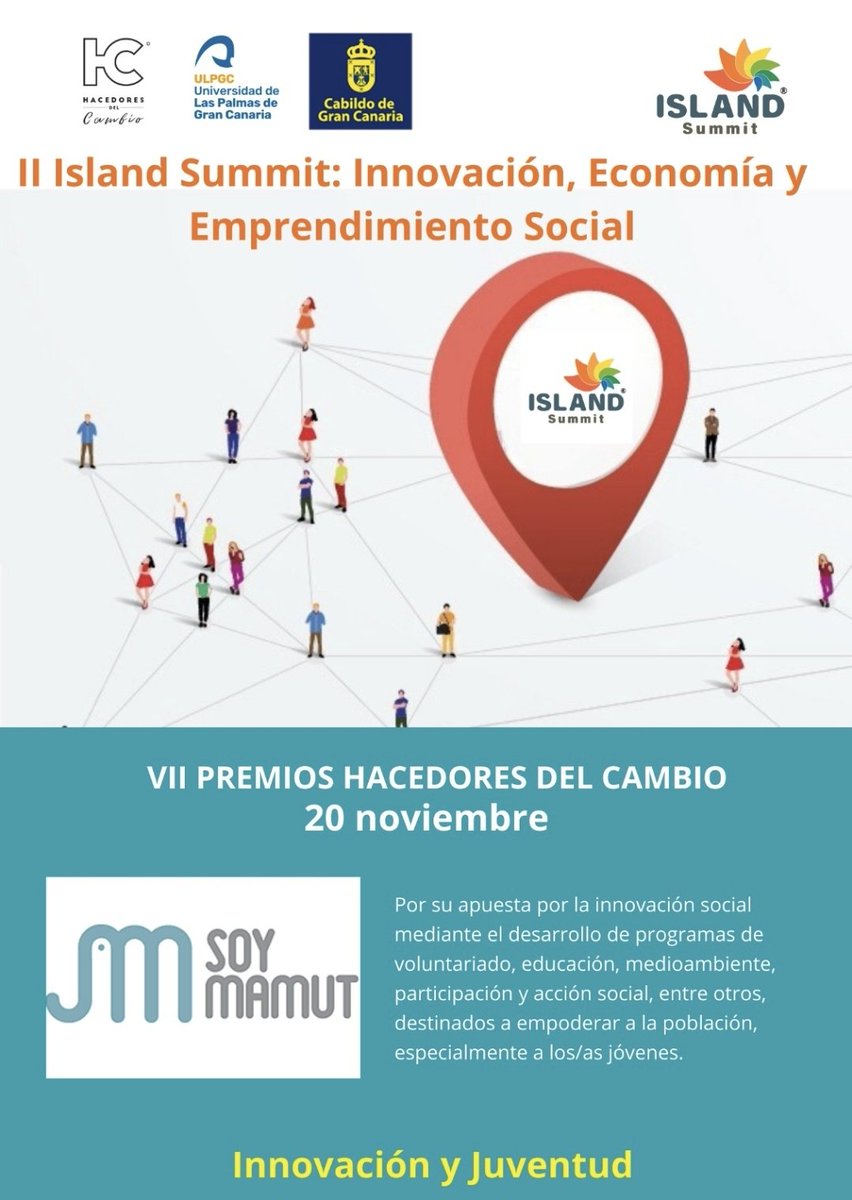 Y en el apartado de "Innovación y Juventud", nos alegra anunciar que la entidad galardonada es la Asociación <a href="/SoyMamut/">Soy Mamut</a>, por todo ese gran trabajo que están realizando con la juventud y la participación ciudadana
