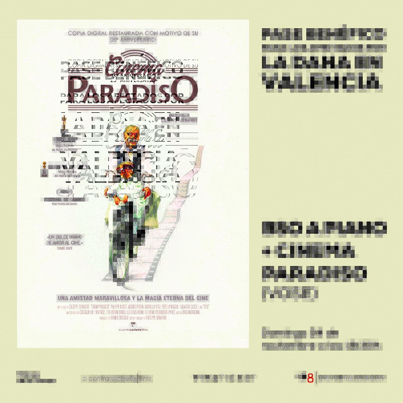 super8es's tweet image. Ven el 24/11 a un concierto a piano de la #BSO de #CinemaParadiso + proyección de la peli a @palacioprensa
El 100% de la venta de entradas se destinará a @OxfamIntermon a favor de los afectados por la #DANA 
Gracias @acontrafilms @vivaticket_es @JGZPiano
🎟️palaciodelaprensa.com/espectaculo/pa…