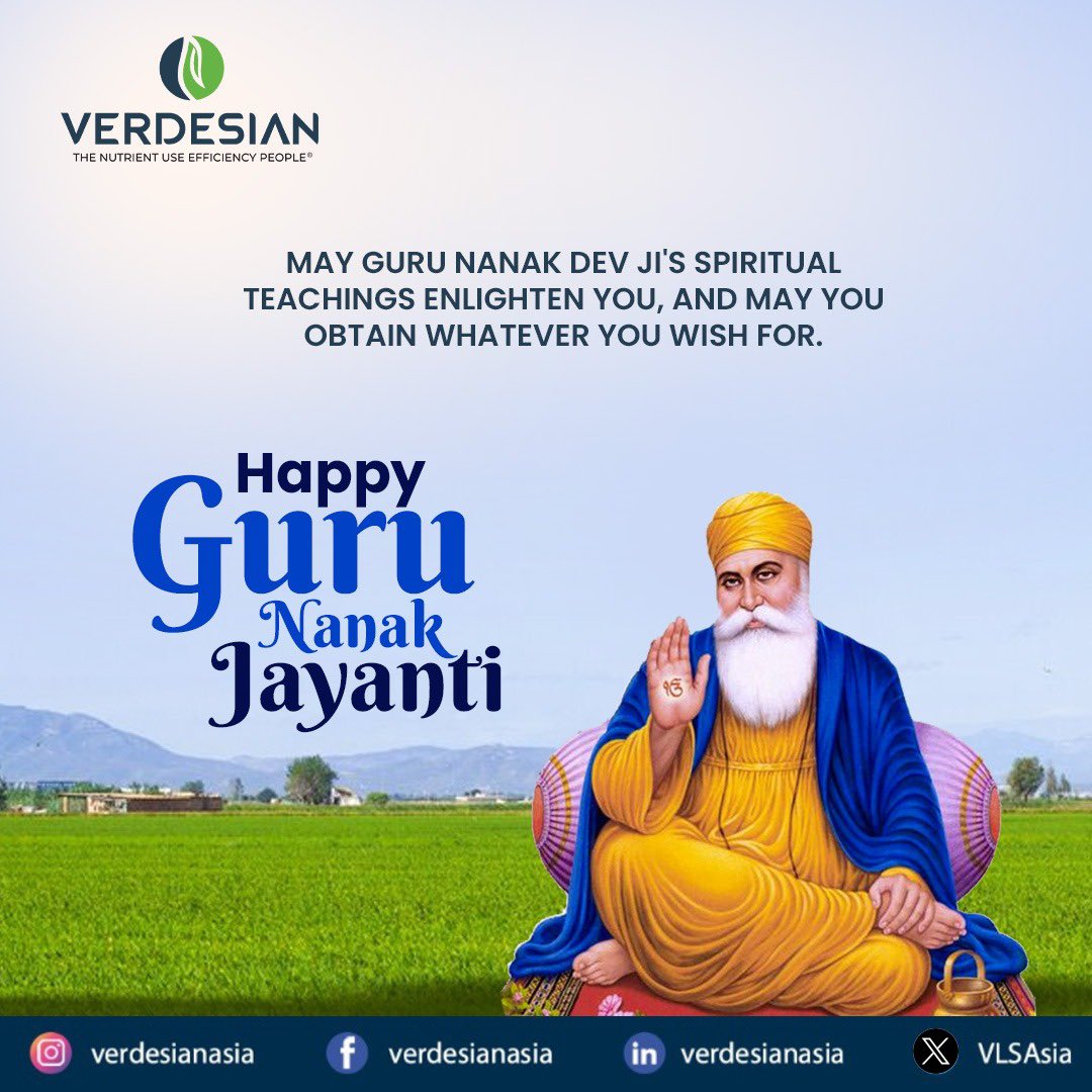 VLSAsia's tweet photo. May Guru Nanak’s blessings fill your life with peace and prosperity. 🙏 

#Waheguru #GuruNanakJayanti https://t.co/OASwWxUGdQ