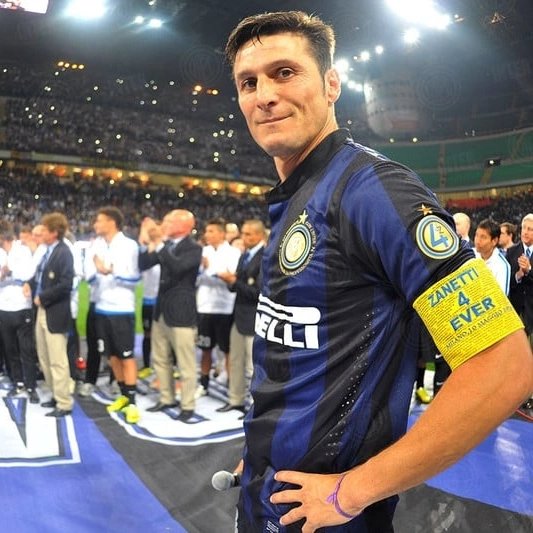 2013-14 Inter Milan Home Shirt #4 Javier Zanetti 📌 Condition