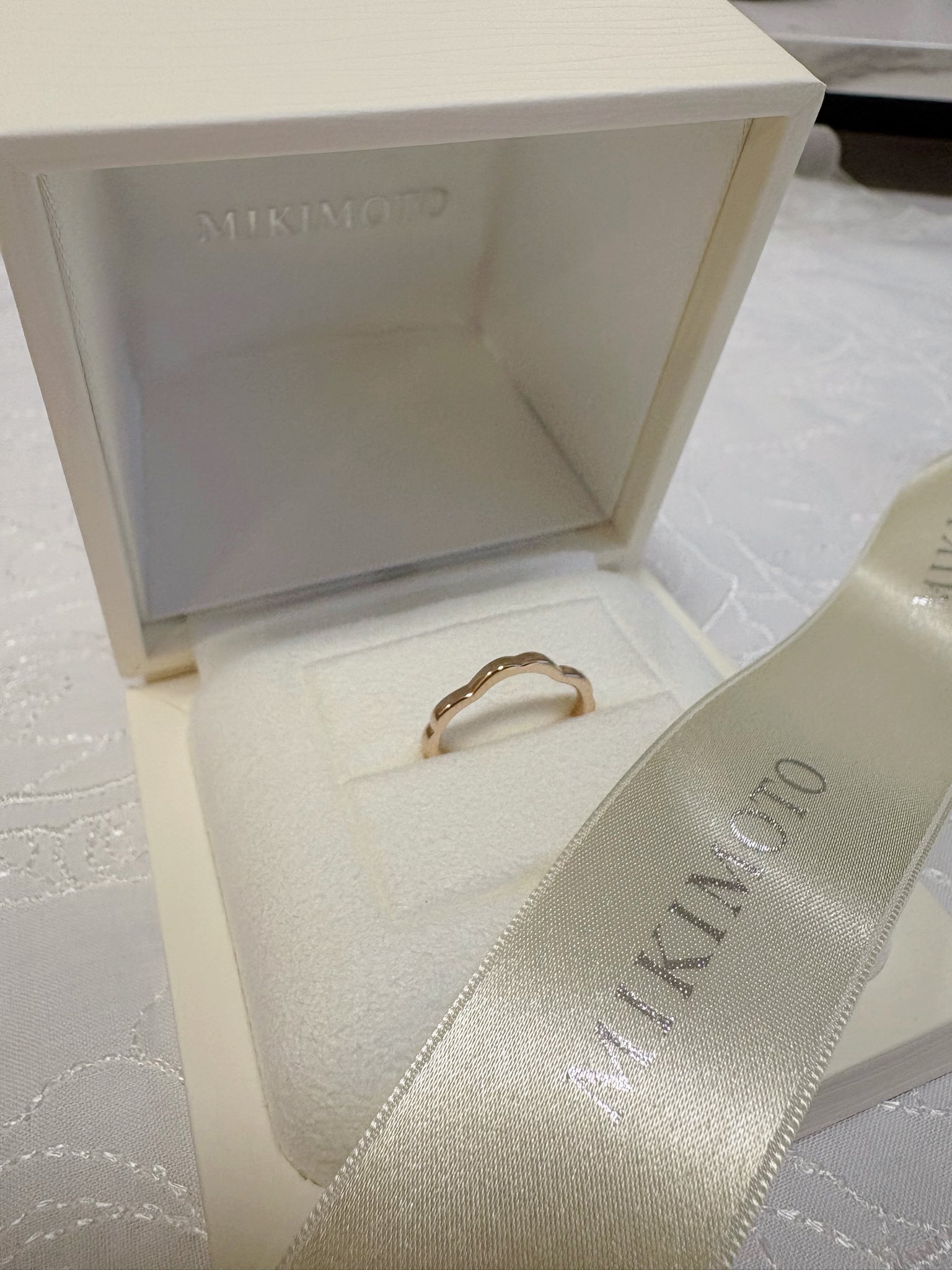 MIKIMOTO】ピンキーリング さくらモチーフ (MIKIMOTO/指輪