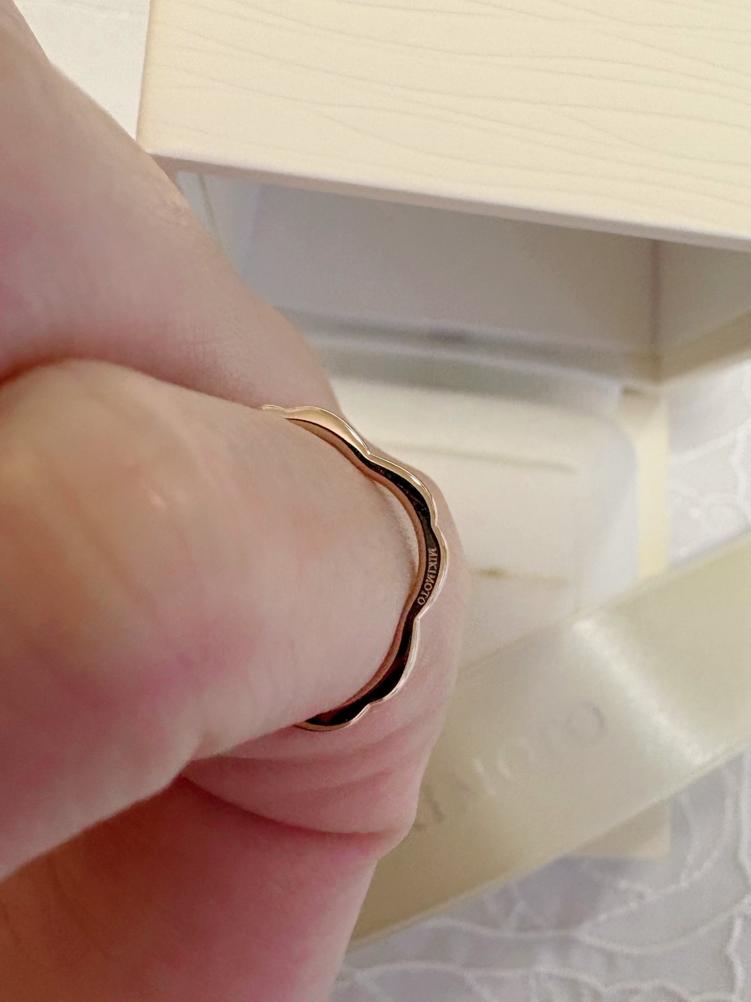 MIKIMOTO】ピンキーリング さくらモチーフ (MIKIMOTO/指輪