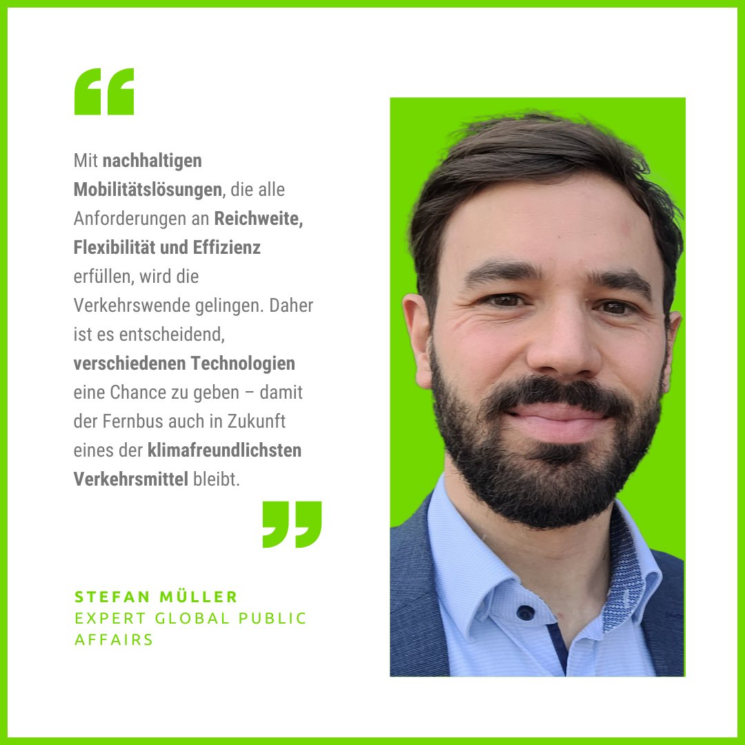 Bei #Flix treiben wir nachhaltige Antriebe von Fernbussen mit mehreren Pilotprojekten voran. Und darüber gehen wir in den Austausch: gestern im Rahmen einer Paneldiskussion bei der BMDV-Fachkonferenz klimafreundliche Busse in Berlin. Stefan Müller, Expert Global Public Affairs