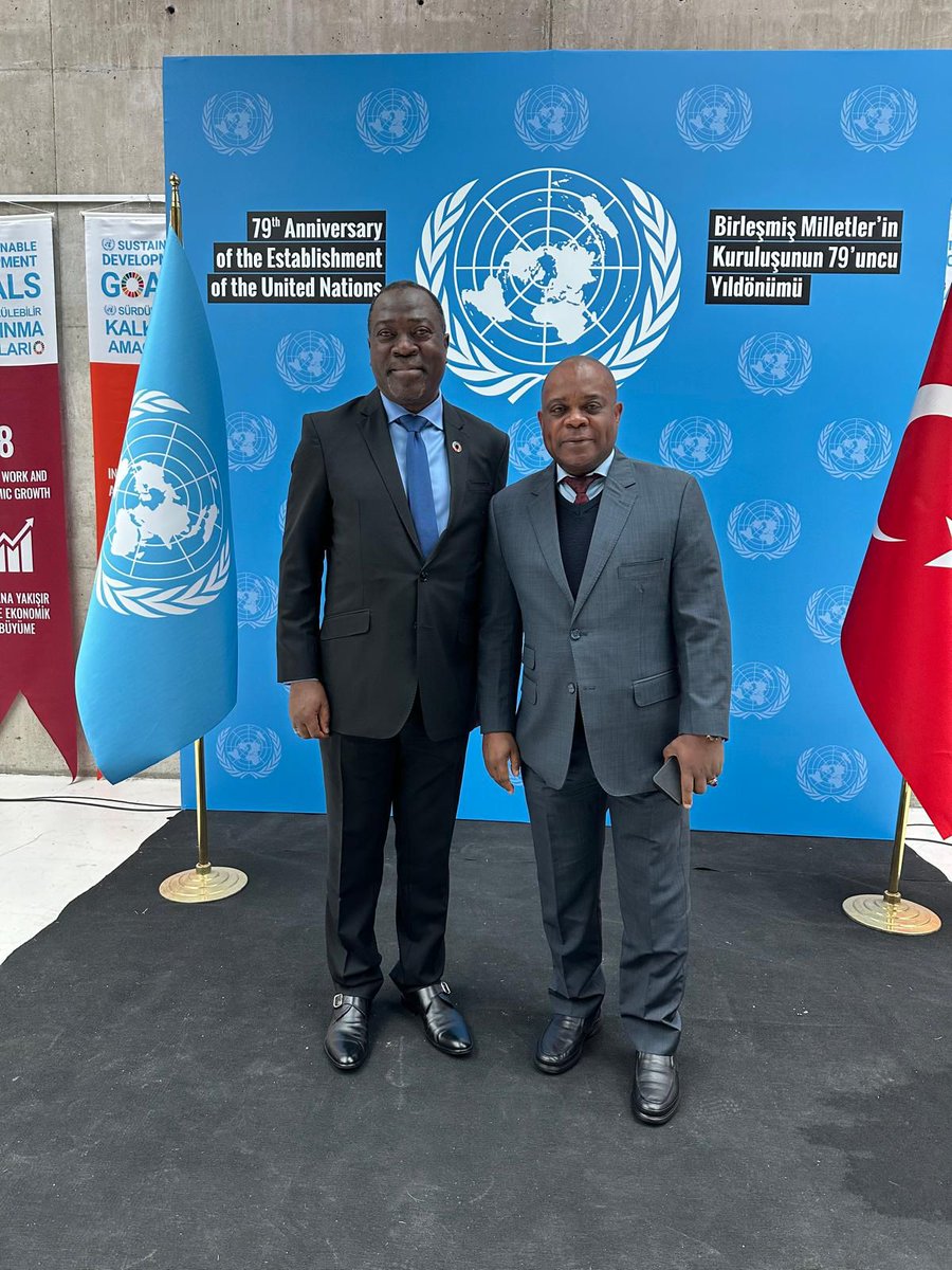 The Secretary-General of Developing-8 Organization (@d8secgen) on Twitter photo I was privileged to attend the commemoration of the 79th Anniversary of the Establishment of the <a href="/UN/">United Nations</a>, hosted by my brother Babatunde Ahonsi <a href="/AhonsiBA/">Babatunde Ahonsi</a>, the UN Resident Coordinator in Türkiye in Ankara today (14-Nov).
The commemoration comes at a global critical juncture where I was privileged to attend the commemoration of the 79th Anniversary of the Establishment of the <a href="/UN/">United Nations</a>, hosted by my brother Babatunde Ahonsi <a href="/AhonsiBA/">Babatunde Ahonsi</a>, the UN Resident Coordinator in Türkiye in Ankara today (14-Nov).
The commemoration comes at a global critical juncture where