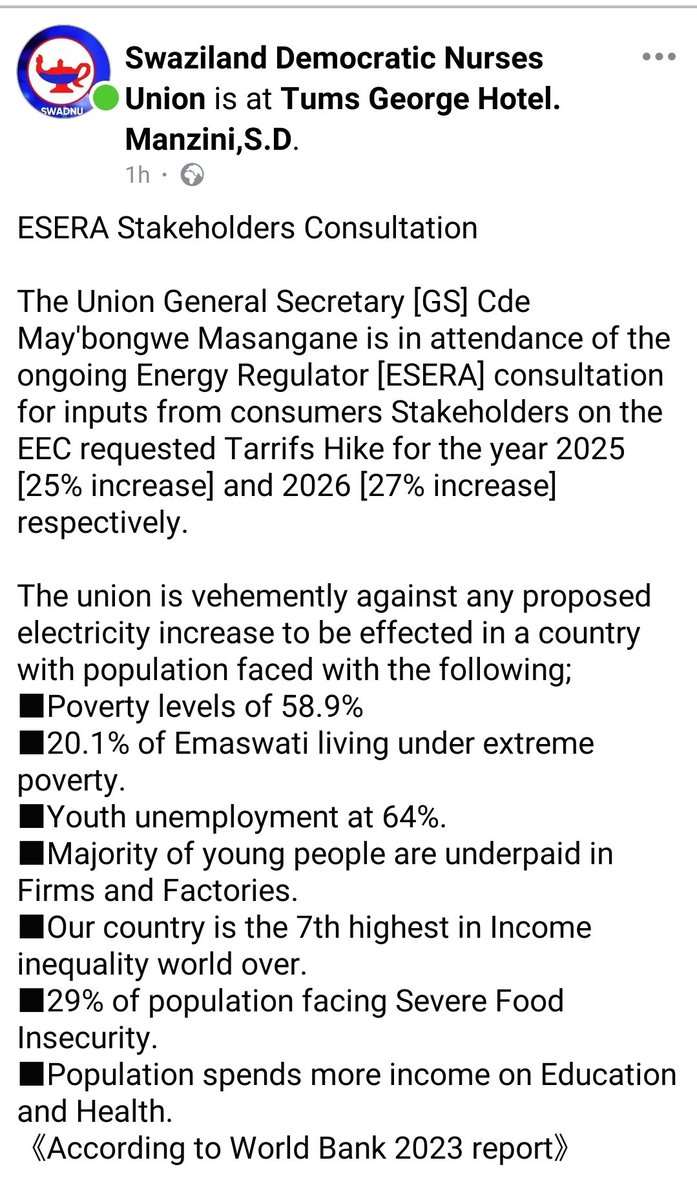 swadnu's tweet photo. ESERA Stakeholders Consultation 

#NoToTarrifHike
#ReduceElectricityCosts https://t.co/CUGOglruzL