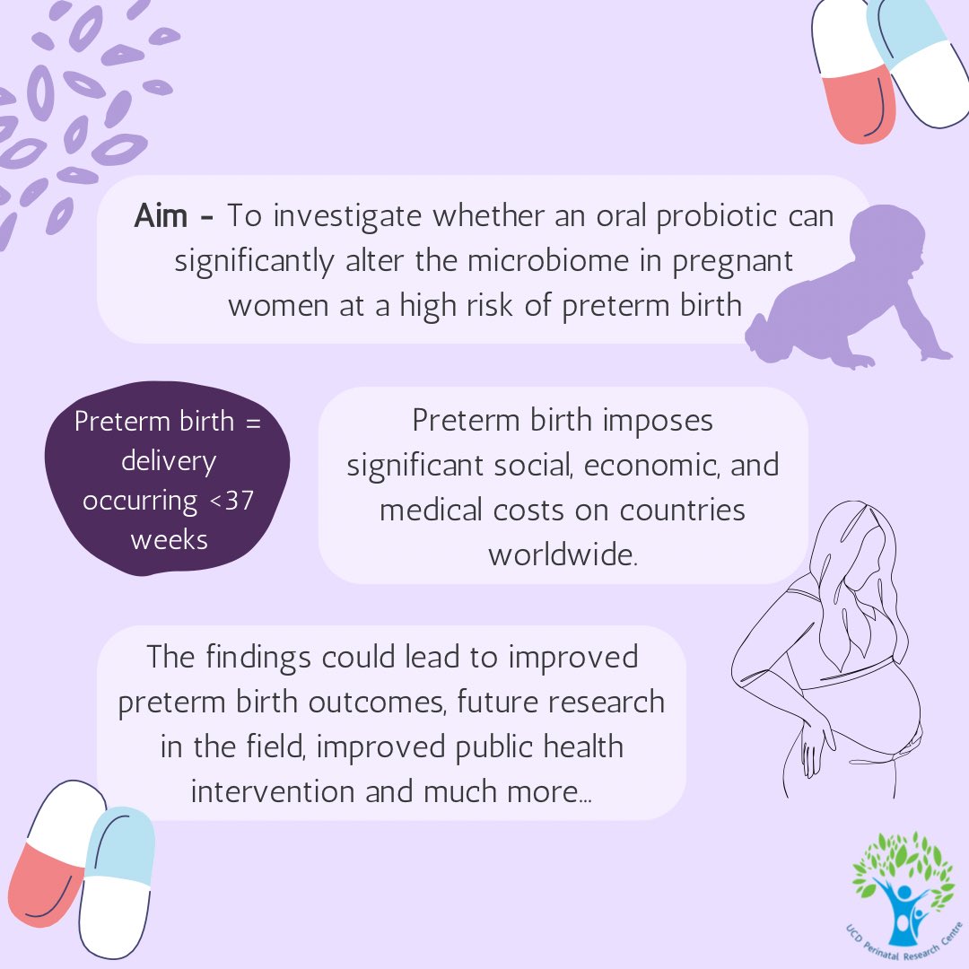 UCDPerinatal's tweet photo. 📣 Exciting research investigating use of a multi strain #lactobacillus #probiotic in altering the vaginal #microbiome in women at high risk of preterm birth 🤰🏼
Huge thank you to all those who have contributed so far!
@_TheNMH @ProfFMcAuliffe @gill_i_amm @UCDClinRes https://t.co/CwRr1zo16o