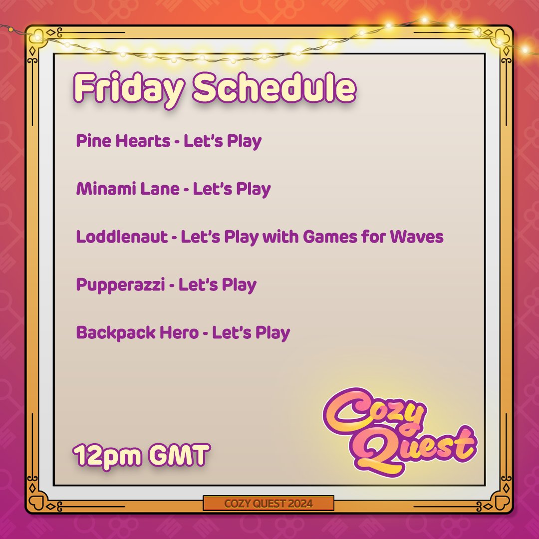 Who's ready for some more cozy goodness? We are!

The theme of today's #CozyQuest stream is Hidden Gems, and we've collected some of the brightest and sparkliest around!

The fun starts in 30 minutes; see you there!

youtube.com/watch?v=nJBJP1…