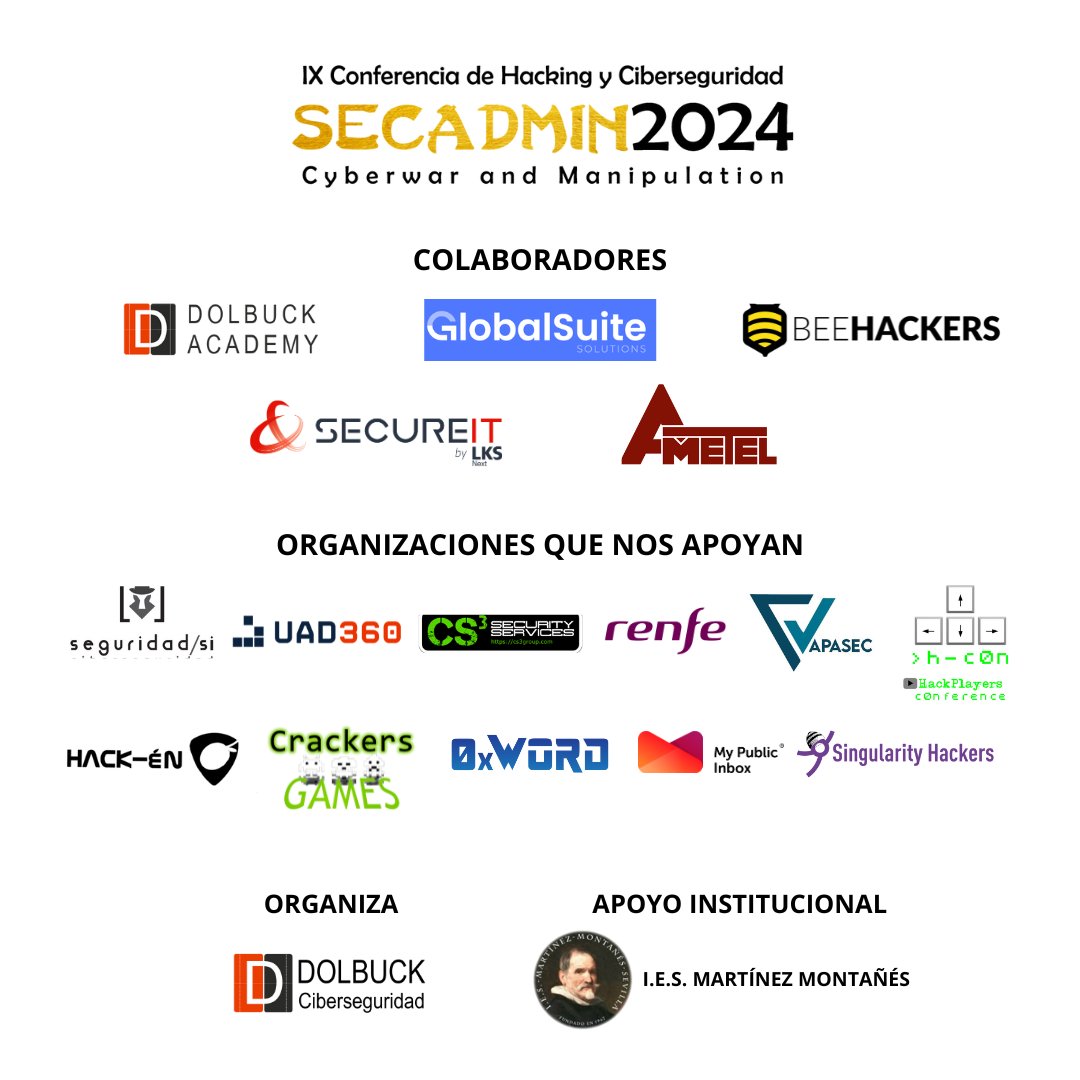 Sec/Admln Cybersecurity Conference tweet media