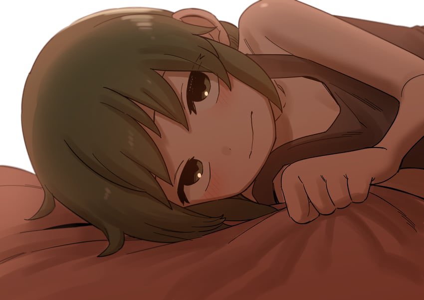五十嵐双葉 「ねむい 」|しろまんたのイラスト