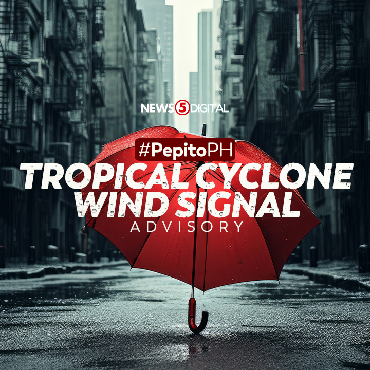News5PH's tweet photo. Nakataas ang Tropical Cyclone Wind Signals #TCWS sa mga sumusunod na lugar sa Luzon at Visayas dahil sa Bagyong #PepitoPH, base sa 5 p.m. tropical cyclone bulletin ng DOST-PAGASA ngayong Biyernes, November 15. #News5 https://t.co/OlY7ReqVeH