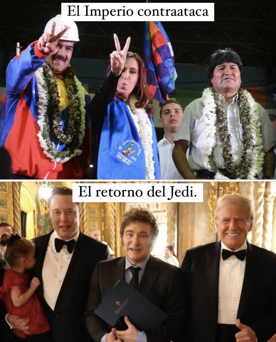 liberttoons's tweet photo. A NEW HOPE. 🇦🇷🥹

Gracias por llevarnos al lado luminoso de la fuerza @JMilei. 
VIVA LA LIBERTAD CARAJO. https://t.co/bQoh5FeRLx