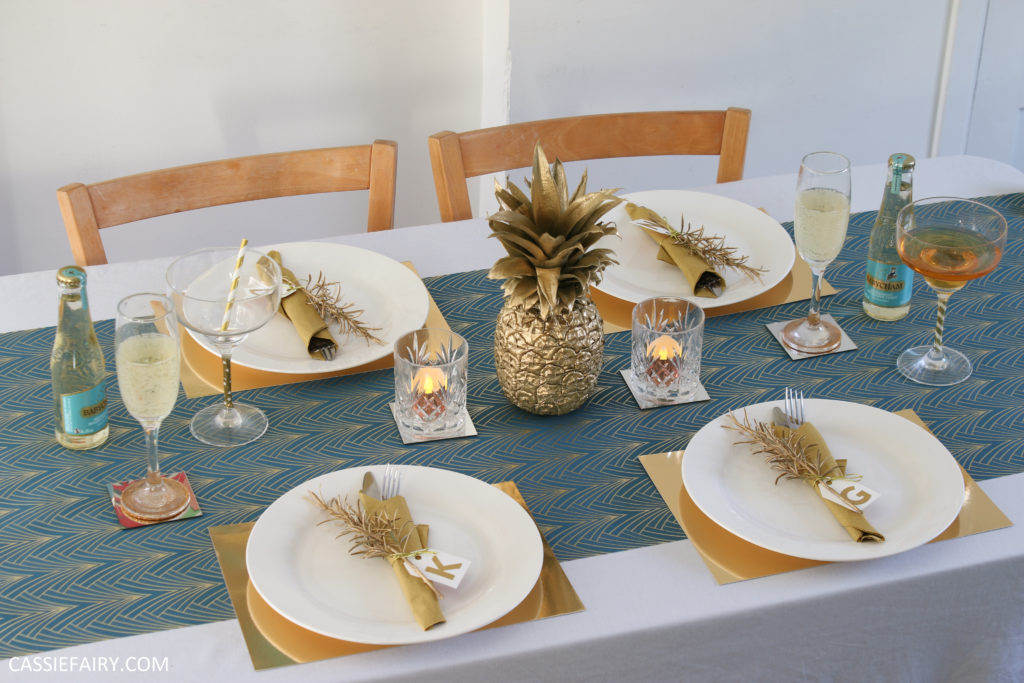 DIY low-cost #festive tablescape ideas for #NewYear's eve: cassiefairy.com/2019/12/16/diy…