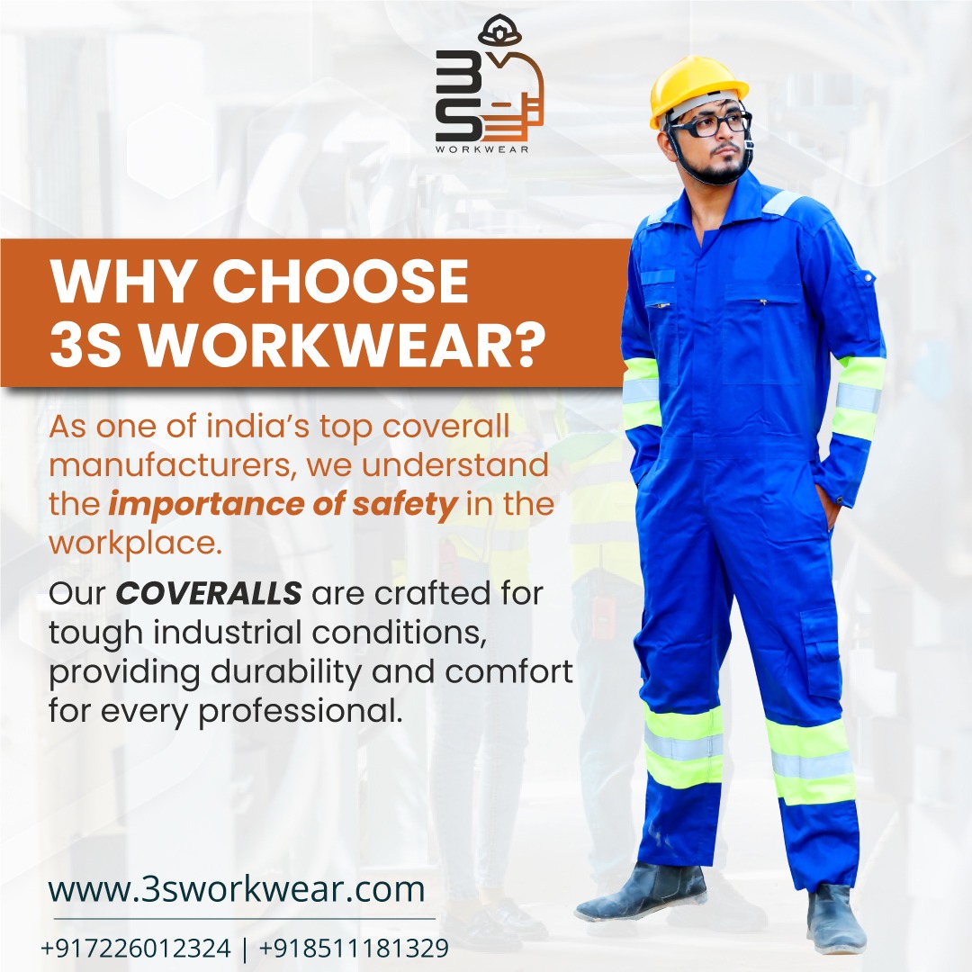 3sworkwear's tweet photo. Why choose 3S Workwear? 🤔

As one of India’s leading coverall manufacturers, we prioritize workplace safety. 🦺

📞: +91 72260-12324
🌐: https://t.co/3oeGRJQpPk

#3SWorkwear #coverall #IndustrialUniform #StayVisible #SafetyFirst #ReflectiveJacket #boilersuit #firesafety https://t.co/IxzVB2oLLy