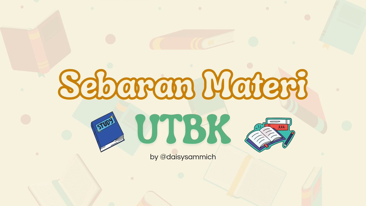 daisysammich's tweet photo. Sebaran Materi Dasar UTBK SNBT 2025

A thread by @daisysammich https://t.co/EMzwhbuV7E