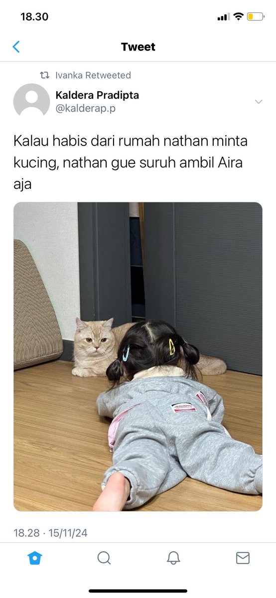 oderrable's tweet photo. Kaldera jadi bapak-bapak suka ngetweet tapi yang baca cuma Ivanka aja #vandera https://t.co/YQRzrWRfHH