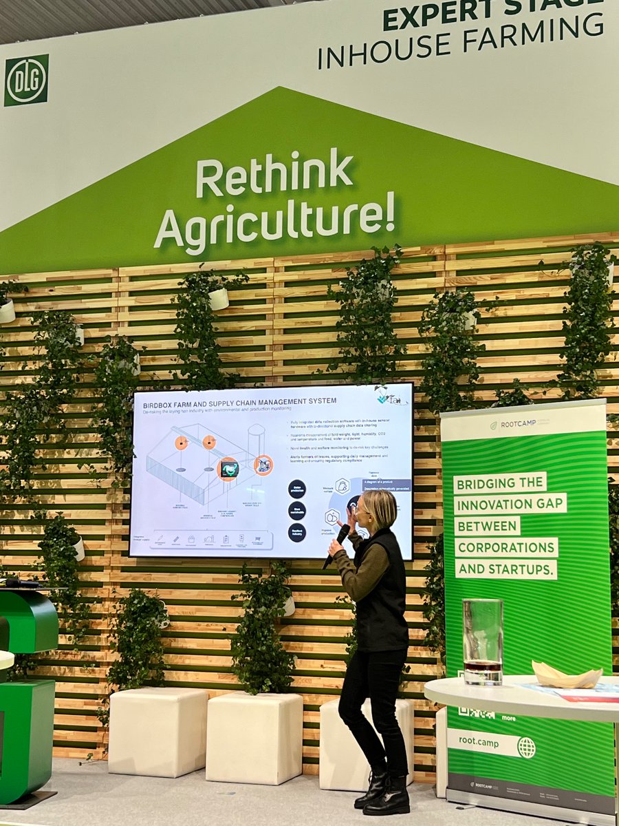 Yesterday FAI’s Carly Scott took part in the RapidFire Startup Pitches at <a href="/EuroTier/">EuroTier</a> 2024!

💡Carly pitched BirdBox, our innovative hen welfare technology and came second in the group!

Today is the final day of EuroTier, don’t forget to come and see us in Hall 17, Stand 17G17📍