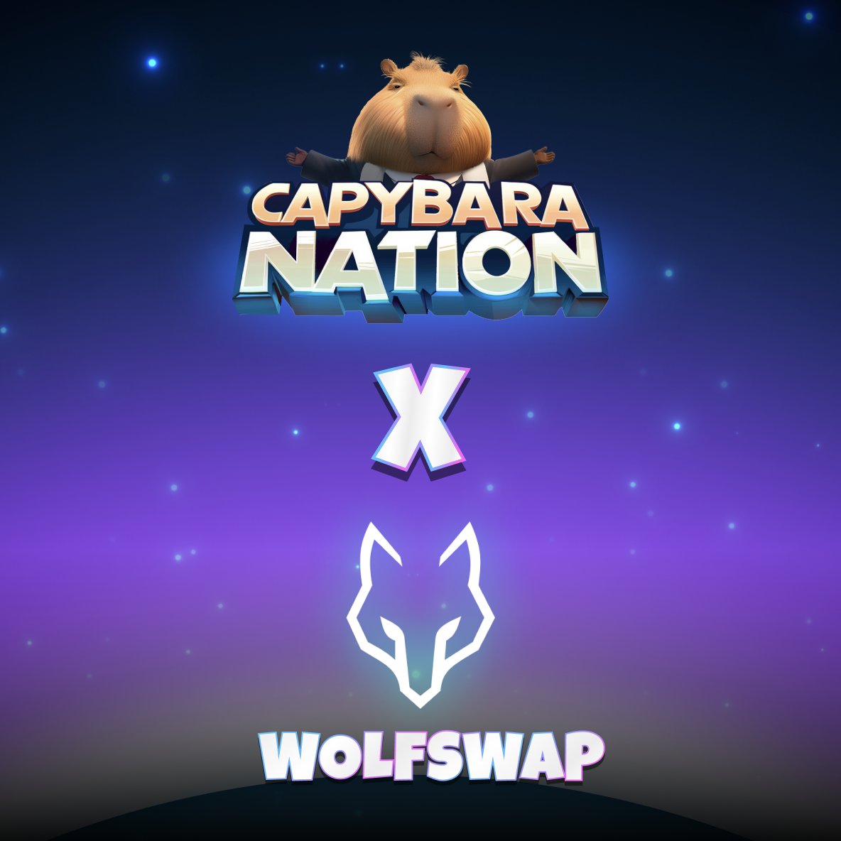 🌟Capy Partnerships 🌟Capybara Nation is teaming up with <a href="/wolfswapdotapp/">WolfSWAP | SWAP & WIN</a> to giveaway $100 USDT to 2 lucky winners!💰 Wolfswap is the leading GameFi Aggregator DEX on #Cronos!  

Here’s how to enter!  
1️⃣ Follow <a href="/capy_nation/">Capybara Nation - $BARA is live on Crypto.com</a> &amp; <a href="/wolfswapdotapp/">WolfSWAP | SWAP & WIN</a> 
2️⃣ Like &amp; retweet this post 
3️⃣ Enter