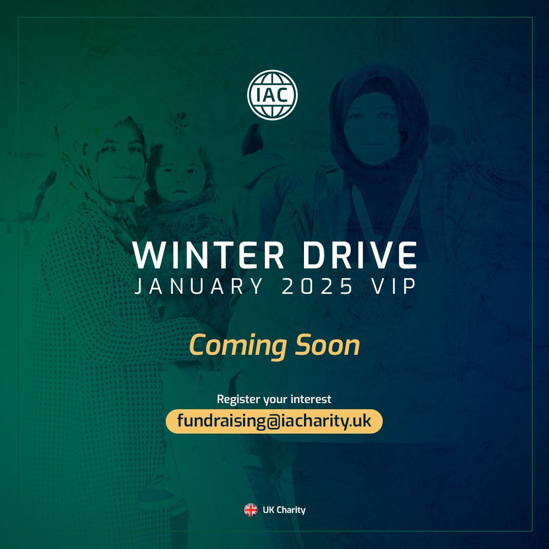 IACharity_UK's tweet photo. We are pleased to announce that we will soon be taking applications for our Winter Drive January 2025 Volunteer International Program.
Register your interest today by emailing fundraising@iacharity.uk !
#iacuk #charity #orphan #refugee #aid #FoodParcel #WinterDrive25 #January https://t.co/WhPMlLEbUQ