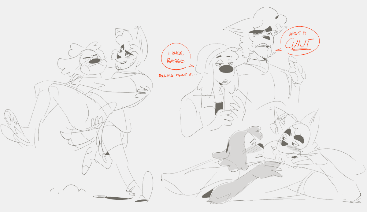 BambyRot's tweet photo. guess we're makin this public but here's @sweatinnquezonn and mine's <3 this all happened because I needed bg chars for my au when Brad is in NYC and now we have a CAST and it's so FUN
#goofy #goofymovie #goofsona #agoofymovie #anextremelygoofymovie #goofysona #maxley #rochel https://t.co/PpQ3y1O0Rm