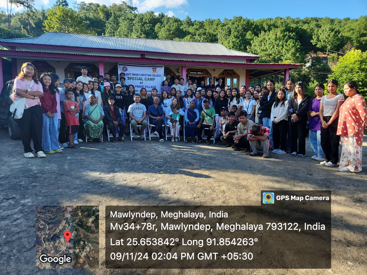 NssUcc's tweet photo. NSS Unit, UCC held a special  Camp at its adopted village,  Mawlyndep from 4th to 9th November, 2024. Fostering Volunteerism and community engagement among students. @_NSSIndia @CellNehu @nss_rdguwahati @YASMinistry @SNONSSMeghalaya https://t.co/7ZVa5MtR7r