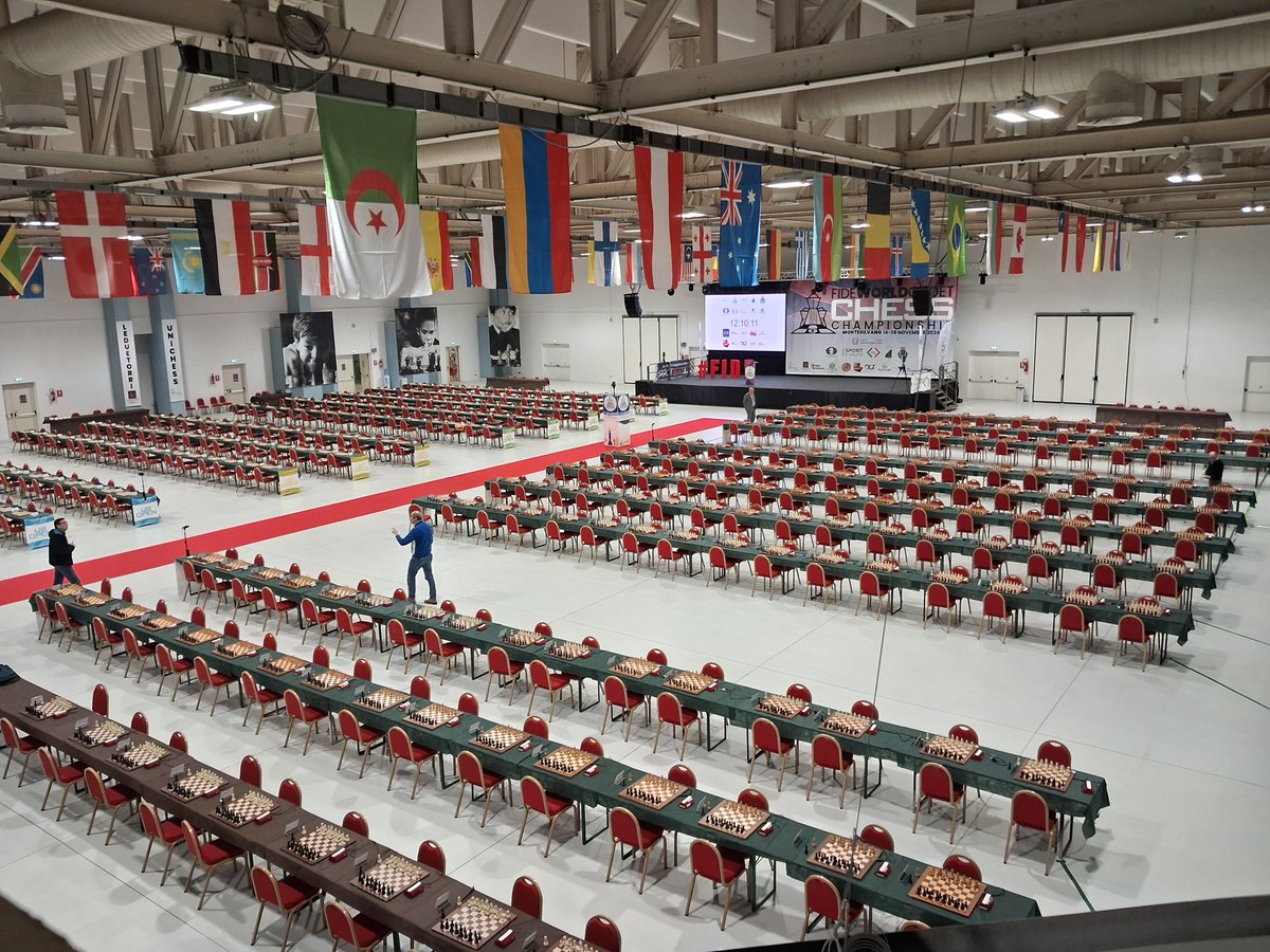 ChessbaseIndia's tweet image. The World Cadets Chess Championship is set to begin in just 2 hours in Montesilvano, Italy! 🌟 Over 700 players from 80+ countries will compete in this prestigious event. 🎉 Follow us for exclusive coverage on ChessBase India. 🏆♟️ #WorldCadetChess @FIDE_chess . Head of…