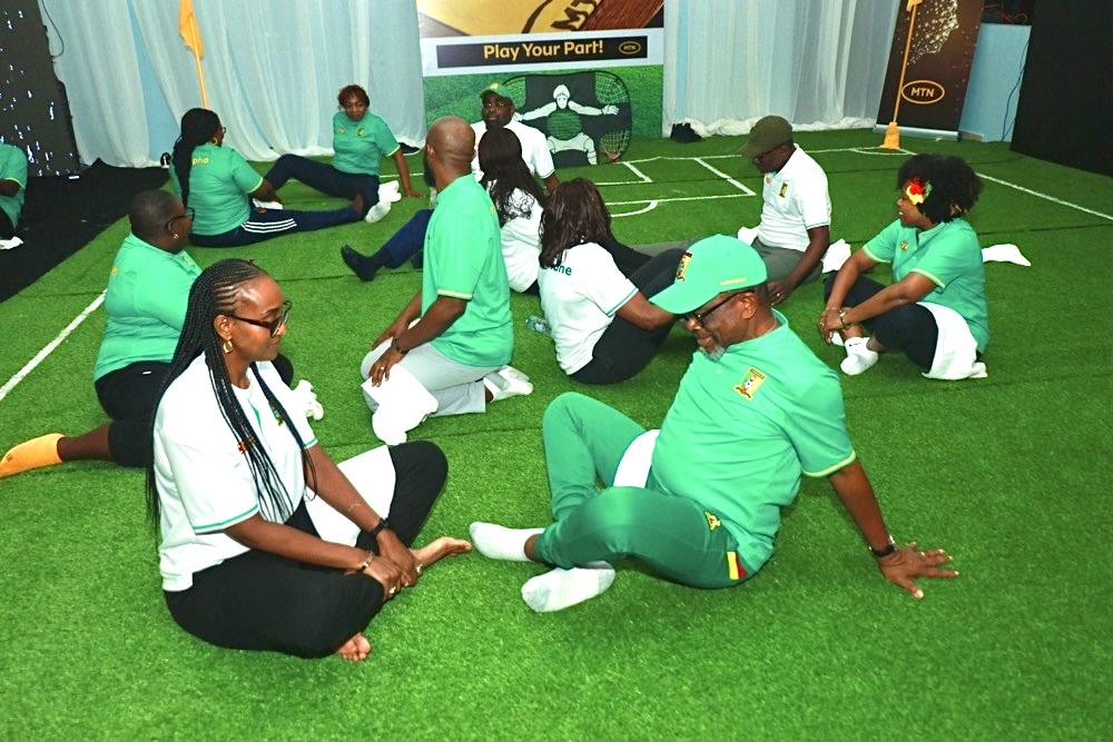 MTNCameroon's tweet image. Day 2 of @MTNCameroon #LeadershipGathering2024: Our leaders are diving deep into strategies to bring MTN&apos;s vision to life, while also focusing on personal well-being with a mindfulness session led by Brahmachari Sajeel Ji. #DoItSmart