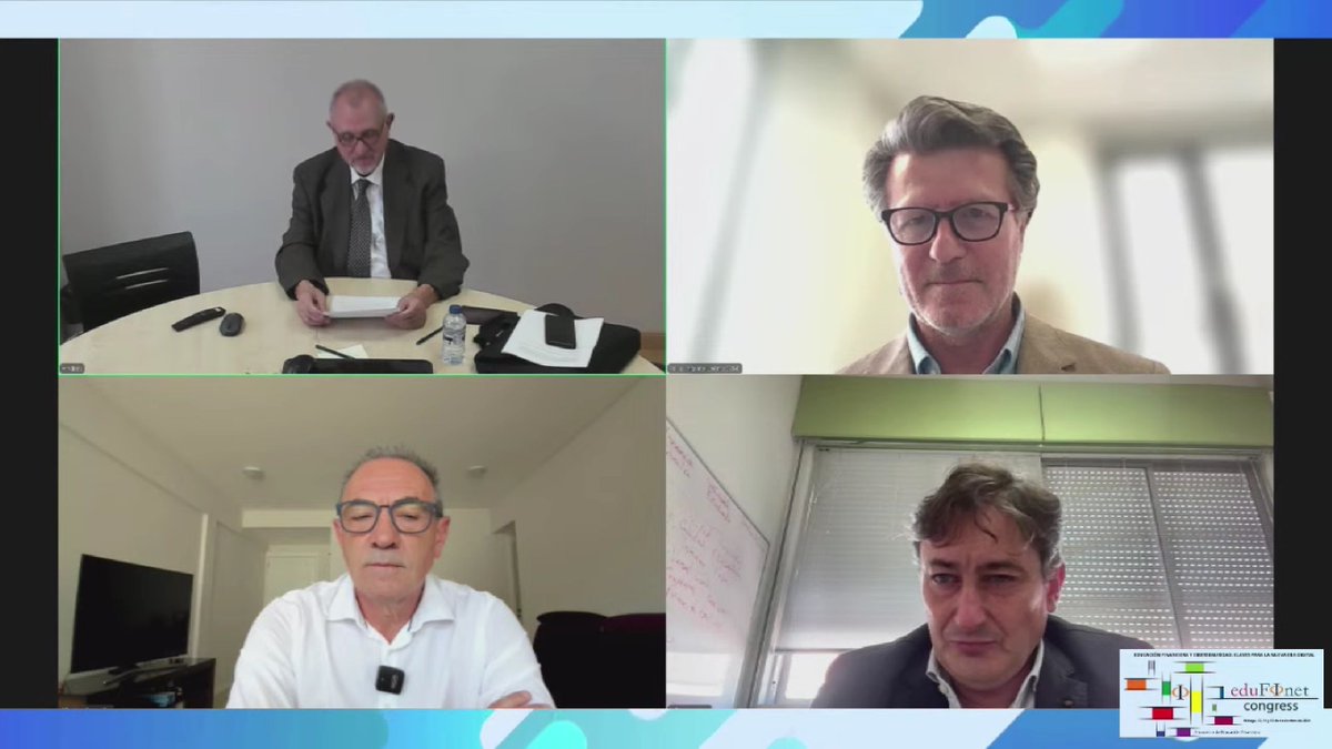 La última mesa de nuestro #VIICongreso de <a href="/edufinet/">Edufinet</a> habla de emprendimiento y  contamos con <a href="/cemmalaga/">CEM</a>, @InfoUma <a href="/economicasUMA/">Económicas Málaga</a> y <a href="/unmdp/">Universidad Nacional de Mar del Plata</a> moderados por la Academia de las Ciencias Sociales y del Medio Ambiente de Andalucía. #EducaciónFinanciera #FinancialLiteracy <a href="/NicoGonzalezABC/">Nicolás González</a>