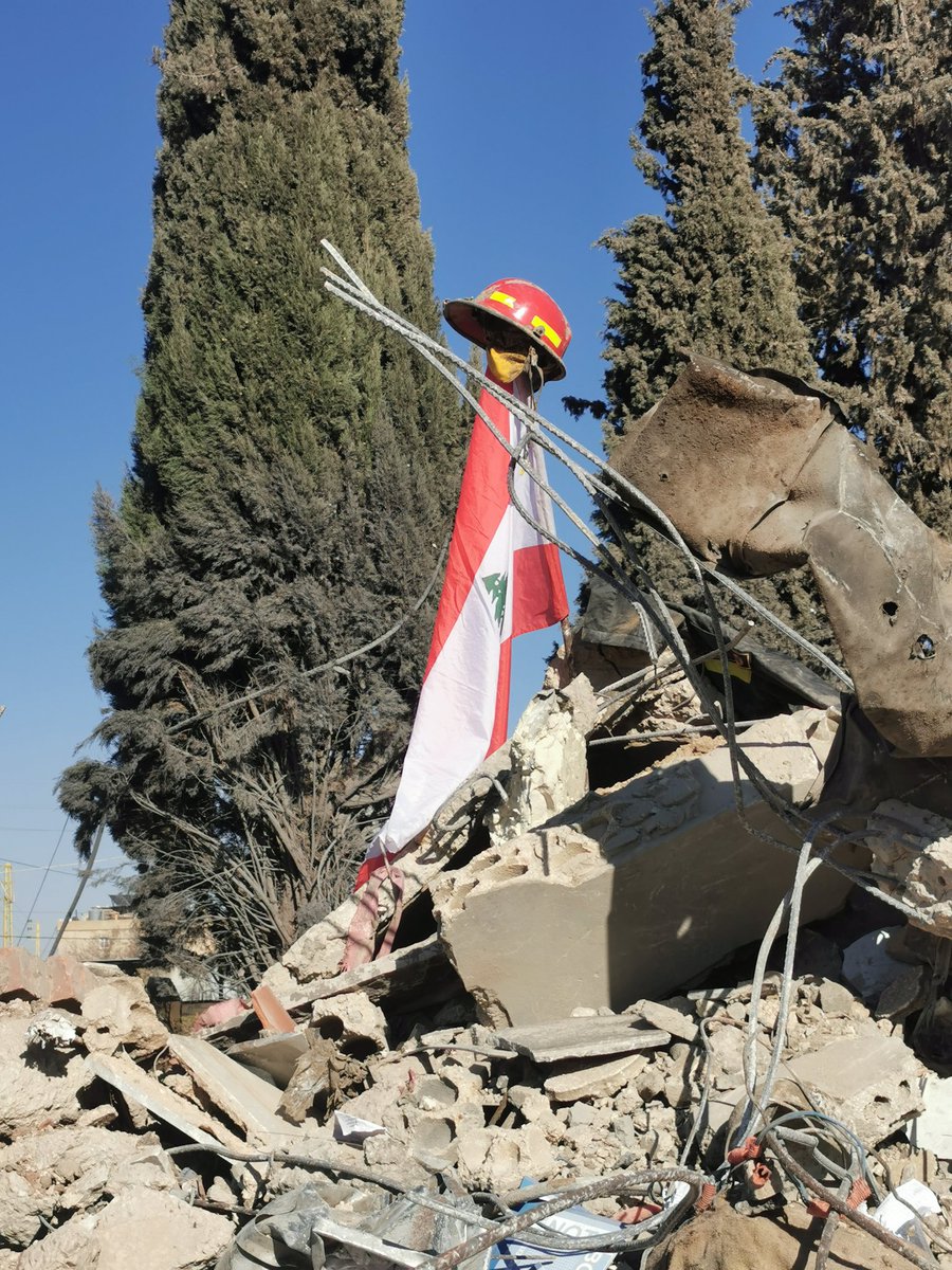 Location of the strike in Baalbak that killed at least 12 civil defense members.