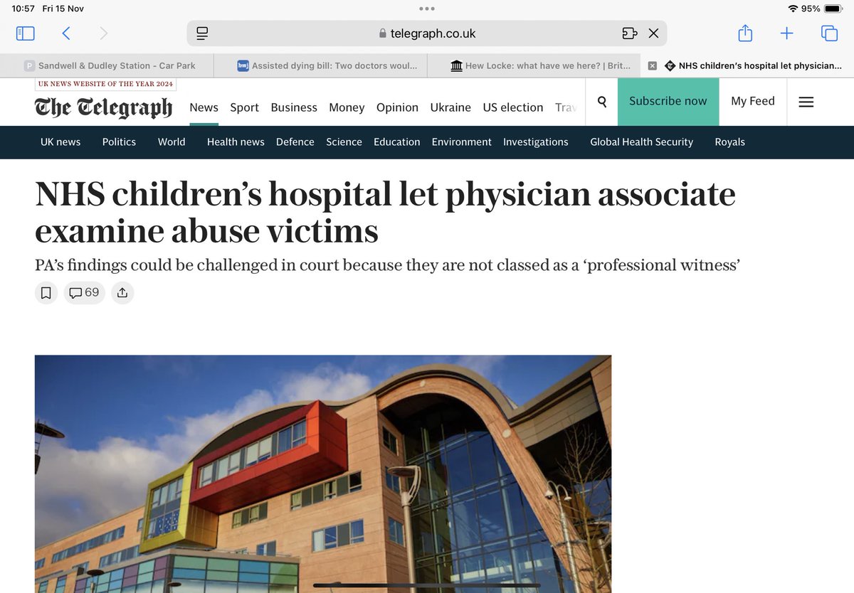 djnicholl's tweet image. That would be the same Prof Sir Stephen Powis whom I literally pointed out the child protection issues in relation to #physicianassociates in March at #RCPEGM &amp;amp;made no comment
Story broke in Sept in @Telegraph 
….whose happy for @gmcuk to take on regulation from Dec13
That one?