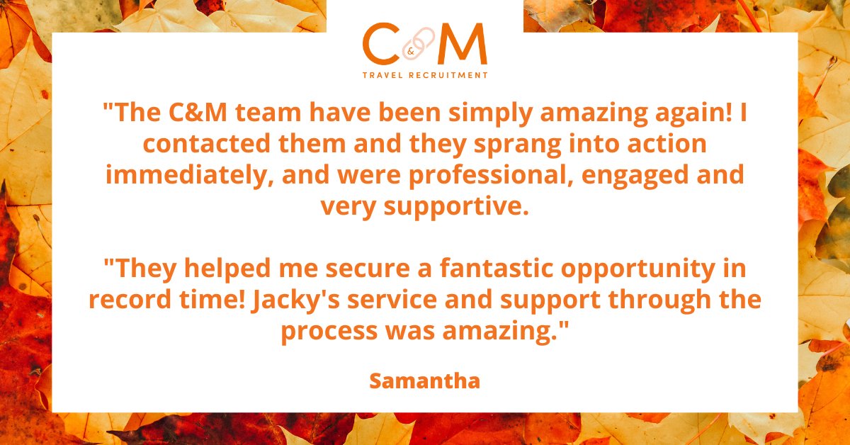 "They helped me secure a fantastic opportunity in record time" - it's our pleasure. Thanks Samantha! #FridayFeedback