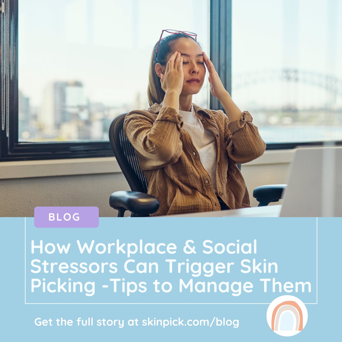 skinpick's tweet photo. Workplace pressure &amp; social anxiety are the most common stressors for people with #skinpickingdisorder. Learn to manage stress @ work &amp; in social situations so you can stay on top of your progress.
https://t.co/EZU5LDUVet 

#skinpick #dermatillomania #mentalhealth #bfrb https://t.co/KWRao77218