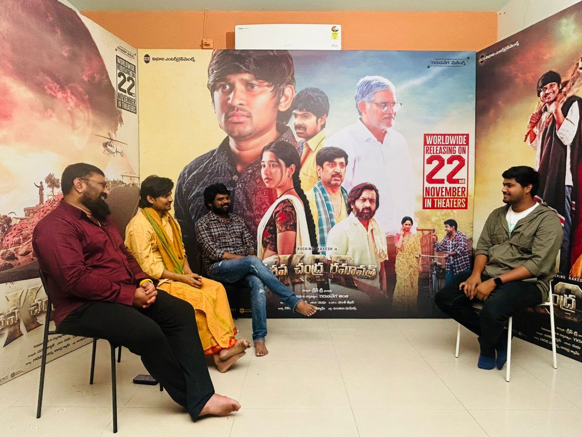 UrsVamsiShekar's tweet image. Team #KeshavaChandraRamavath took part in exciting promotional interviews with top web channels including #FridayPoster, @FilmyFocus, #MahaMax, and @Theteluguone.

Full interviews dropping soon! 💥

#KCRTrailer: youtu.be/w-9S-NBVXwE

Don't miss the #KCR grand release in