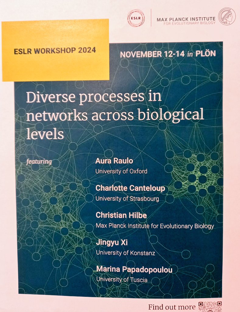 Marina Papadopoulou (@marinavpap) on Twitter photo Had a blast at the <a href="/ESLRSociety/">ESLR Society</a> workshop at @MPI_EvolBio in Plön 😁 Many thanks to the amazing organisers <a href="/lucaghahn/">Luca G. Hahn</a> <a href="/AVezyrakis/">Alexandros Vezyrakis</a> <a href="/ahnisnaahsi/">Ishaan Sinha</a> and the team for having me, and all the other speakers and participants for the brilliant atmosphere and discussions🤓💫 Had a blast at the <a href="/ESLRSociety/">ESLR Society</a> workshop at @MPI_EvolBio in Plön 😁 Many thanks to the amazing organisers <a href="/lucaghahn/">Luca G. Hahn</a> <a href="/AVezyrakis/">Alexandros Vezyrakis</a> <a href="/ahnisnaahsi/">Ishaan Sinha</a> and the team for having me, and all the other speakers and participants for the brilliant atmosphere and discussions🤓💫