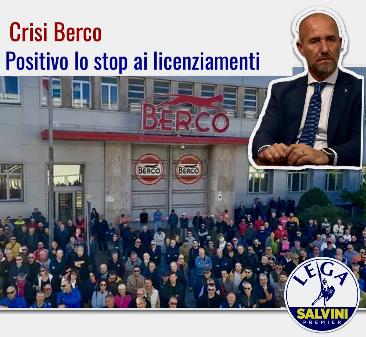🔵 Berco: Ritiro dei licenziamenti, una vittoria per i lavoratori. Accogliamo con grande soddisfazione la notizia del ritiro della procedura di licenziamento per i 480 dipendenti dello stabilimento di Copparo di Berco.
#davidebergamini #legasalvinipremier