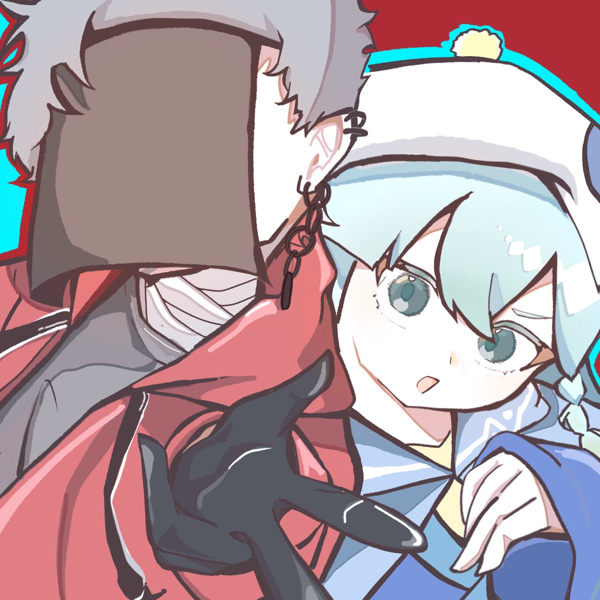 #作への作品
#夏に対抗せよフロぺん

新代理さん仲間だ！！